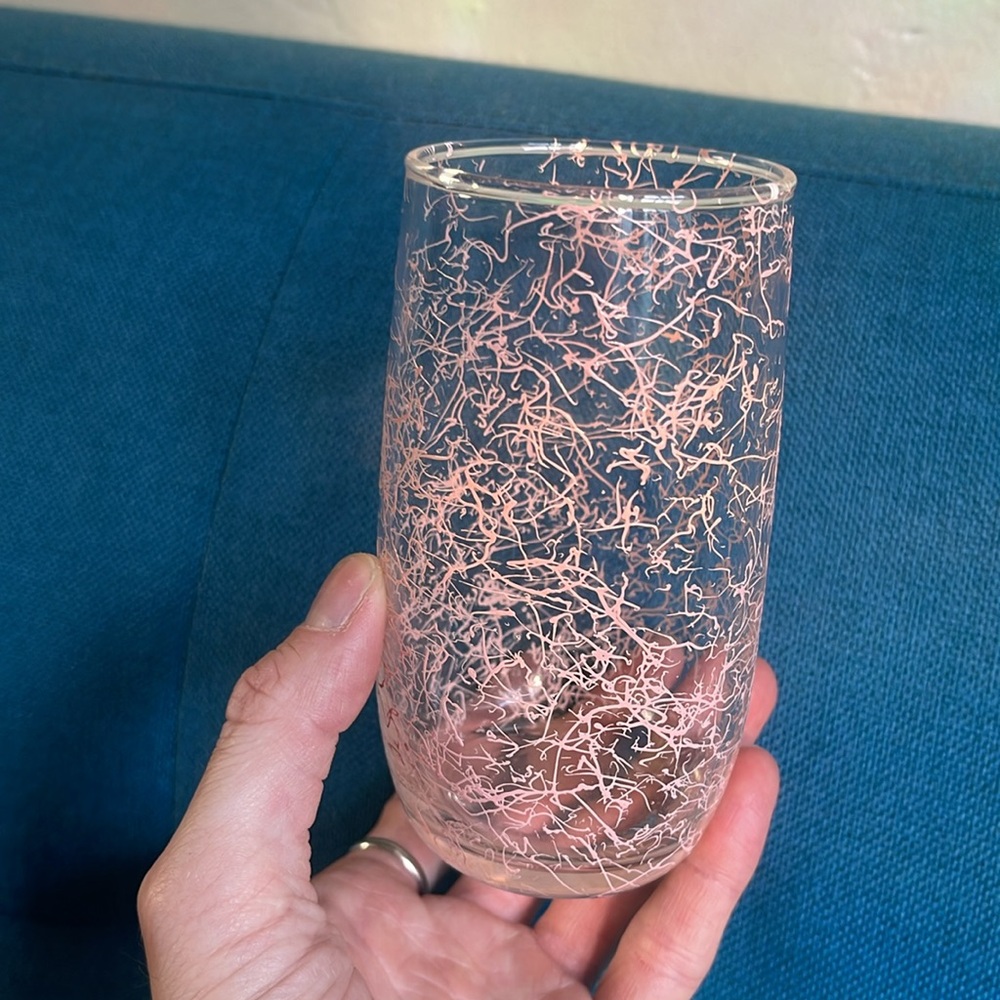 Vintage Hazel Atlas spaghetti string drinking glass - Picture 4 of 6